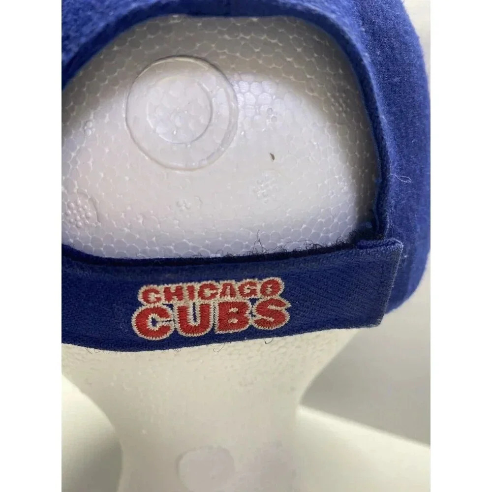 Chicago Cubs Wool Blend Blue Youth Hat Cap Adjustable MLB - Picture 4 of 7